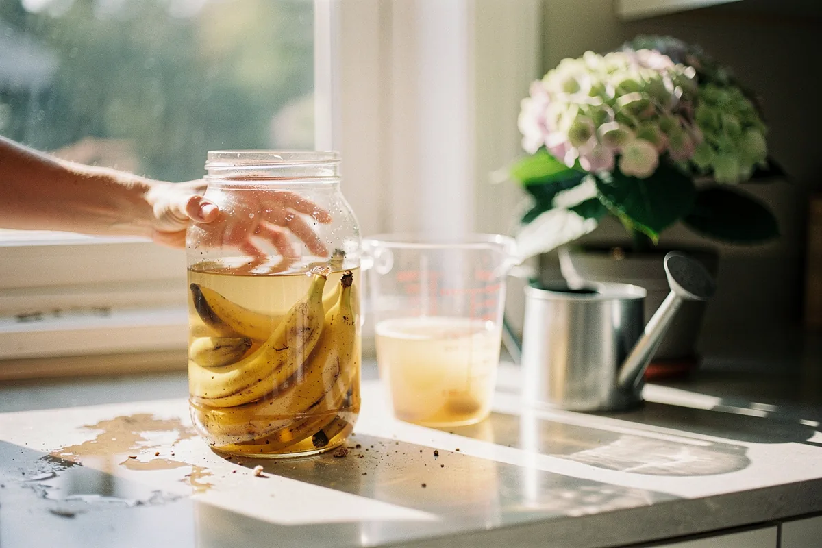 De bizarre bananenschil-azijntruc waar je planten gek op worden