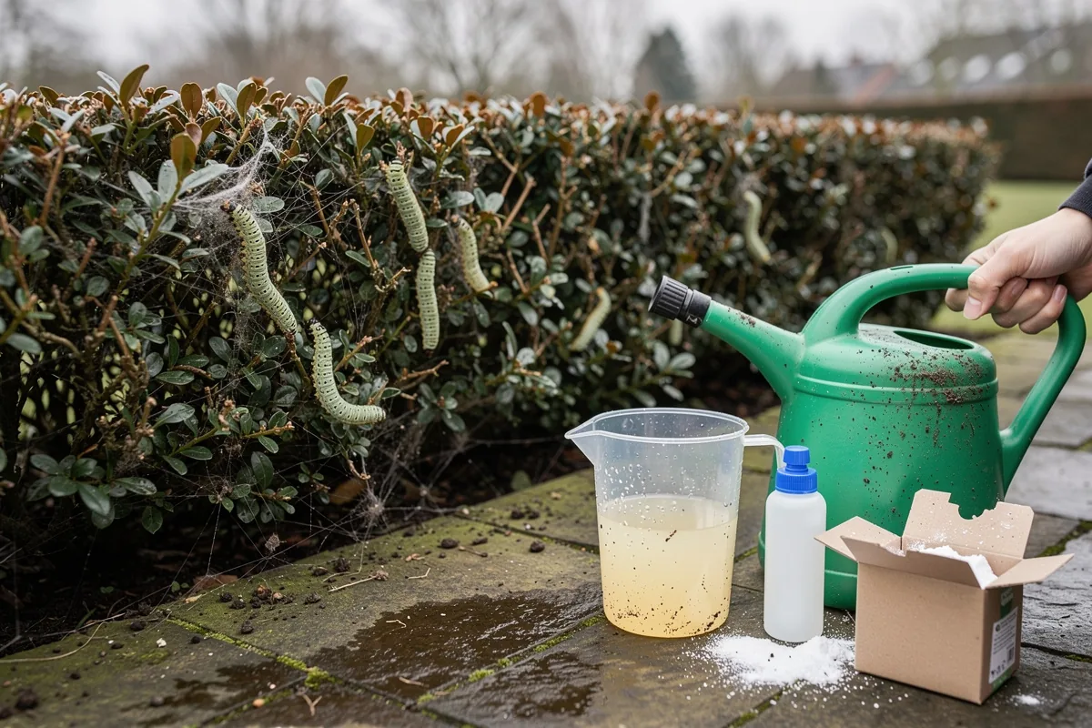 In februari van de buxusmot afkomen met één eenvoudige methode