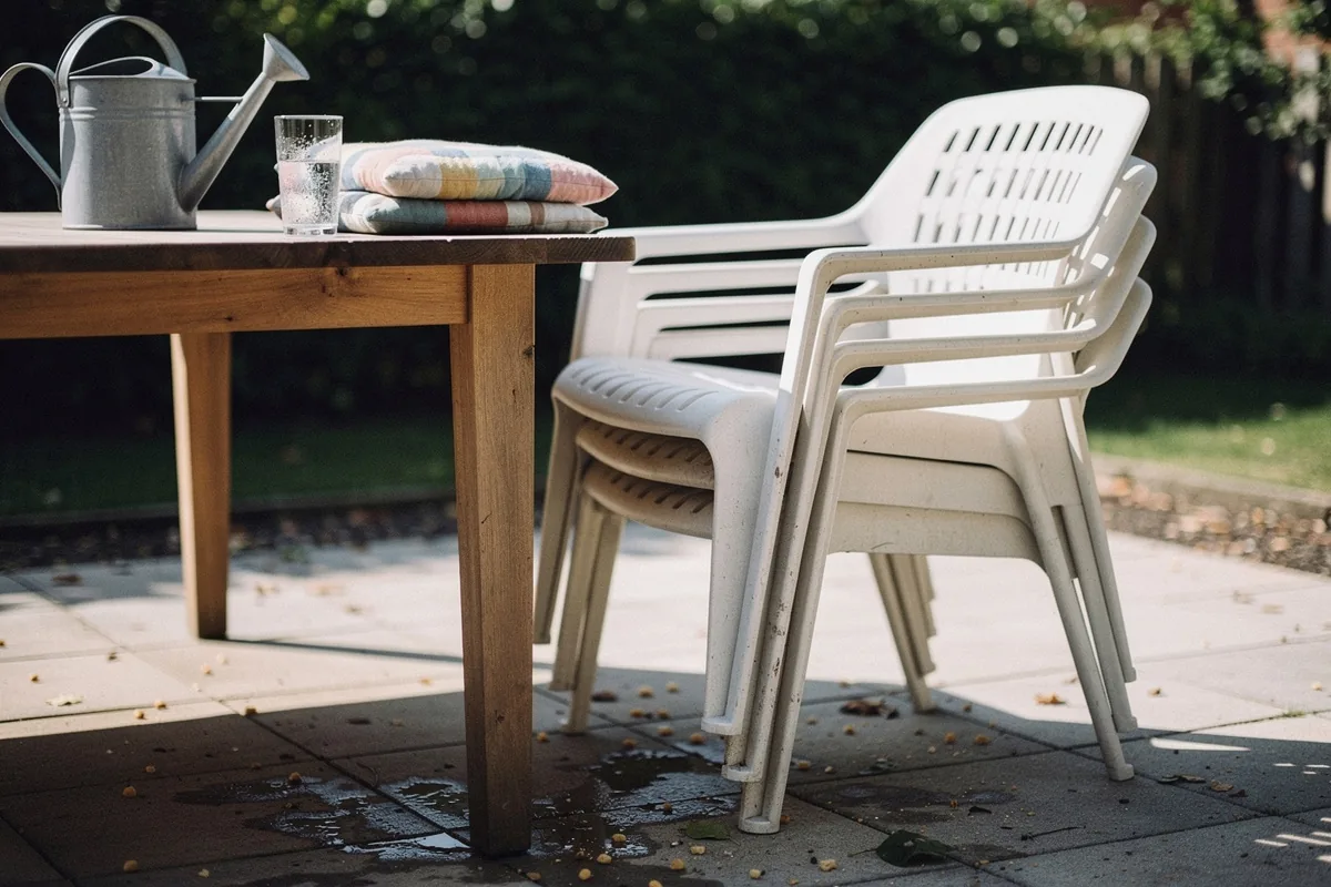 Waarom die rare gleuven in plastic stoelen briljanter zijn dan je denkt