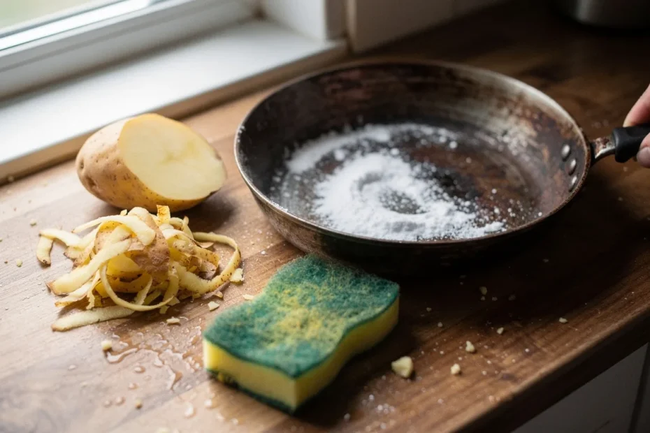 Waarom je aardappelschil nooit meer weggooit: dit doet het metaal met baking soda