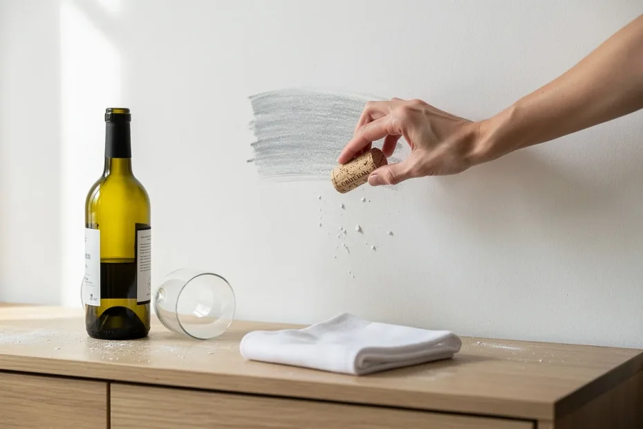 Wrijf een wijnkurk over je vuile muur: de bizarre hack die verf redt (en geld ook)
