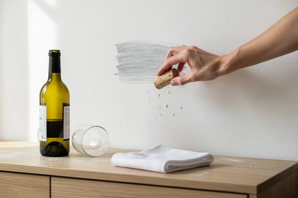 Wrijf een wijnkurk over je vuile muur: de bizarre hack die verf redt (en geld ook)